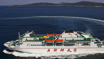 Barco Almeria Melilla Armas